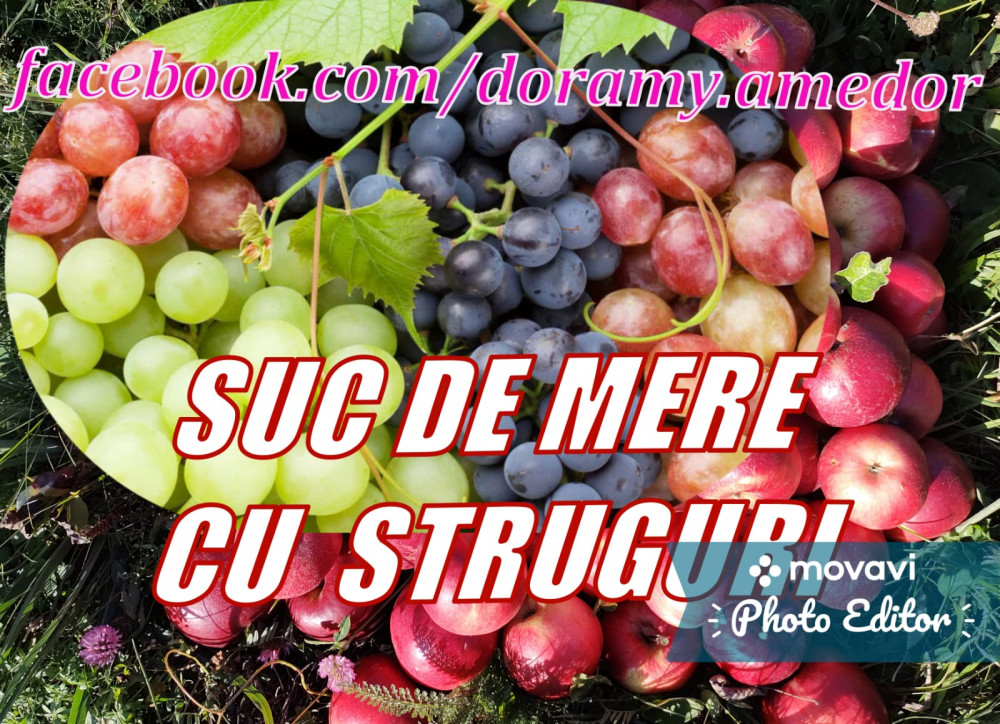 Suc de mere cu struguri